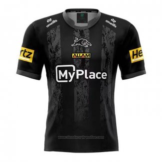 Camiseta Penrith Panthers Rugby 2025 Entrenamiento Negro