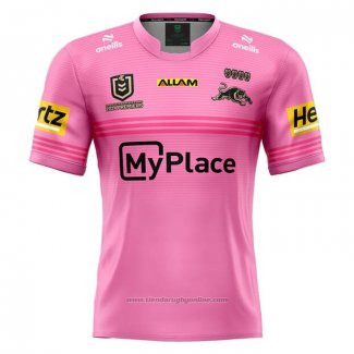 Camiseta Penrith Panthers Rugby 2024 Campeona Rosa