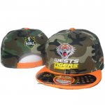 NRL Snapback Gorra Wests Tigers Camuflaje Naranja